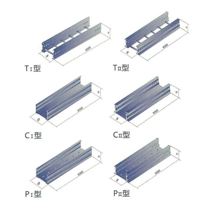 T1、C1、P1 Straight cable tray ( large-span Strengthening type）